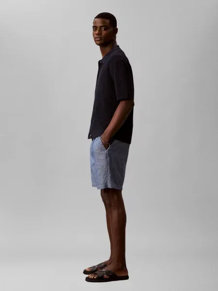 Calvin Klein Jeans Szorty Mężczyźni marmurkowy S niebieski