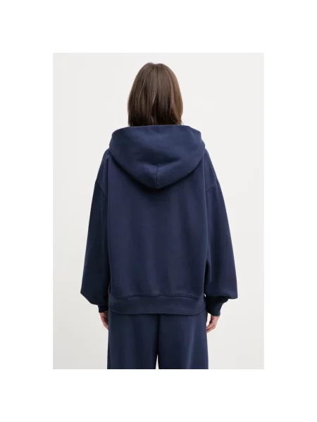 Bluza z kapturem Sporty And Rich niebieska