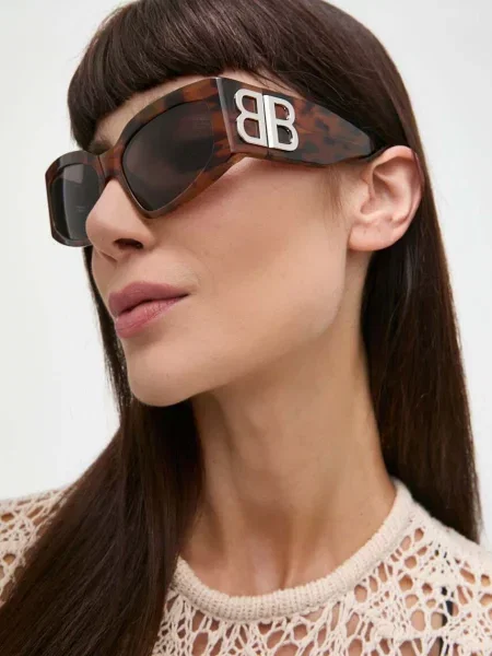 Balenciaga ochelari de soare femei maro
