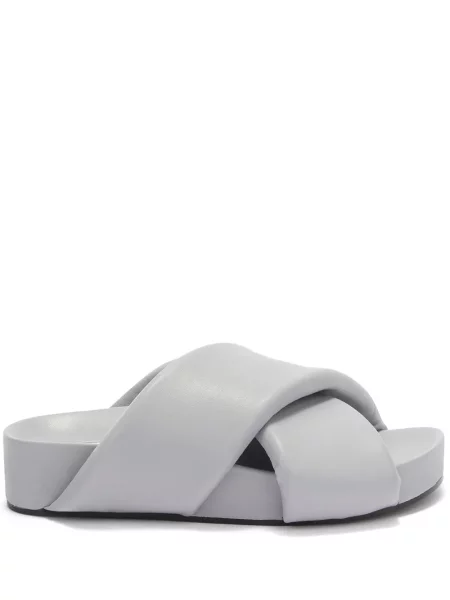 Sandale Jil Sander din piele gri