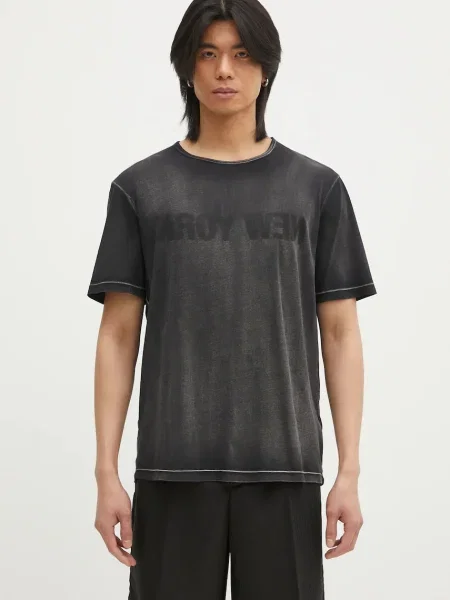 Majica kratkih rukava Carhartt WIP New York Tee.Garment crna
