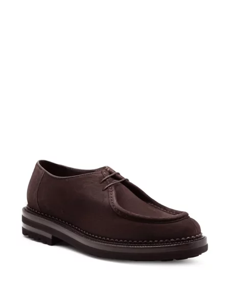 Pantofi derby Green George din piele de căprioară verde