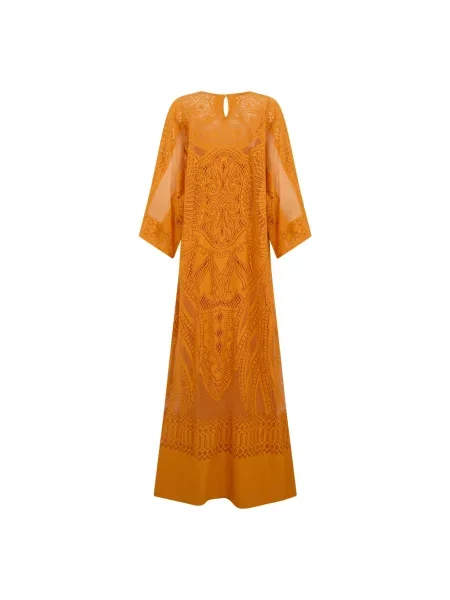 Sukienka Alberta Ferretti pomarańczowa
