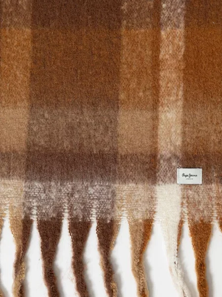 Шарф Pepe Jeans візерунок коричневий