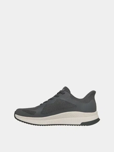 Кожаные повседневные кроссовки Skechers серые