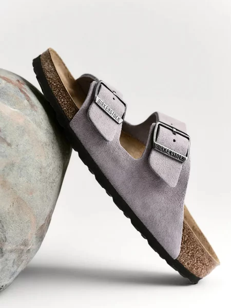 Замшевые шлепанцы Birkenstock