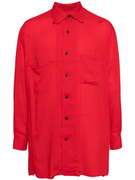 Дълго риза Yohji Yamamoto червено