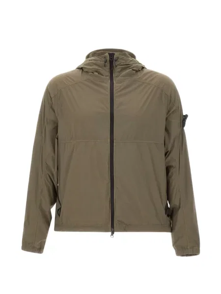 Geacă Stone Island cu strasuri stretch verde