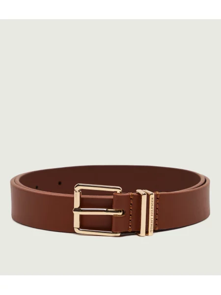 Tommy Hilfiger Curea de piele TH Square maro