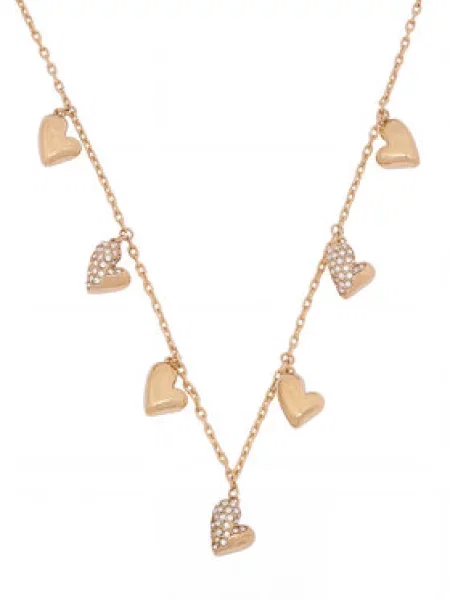 GUESS Verižica GOLDEN LOVE zlata / transparentna