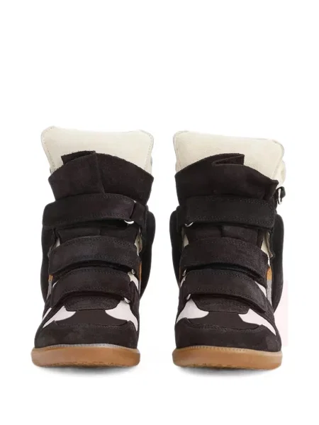 Sneakerși Isabel Marant cu bretele negru