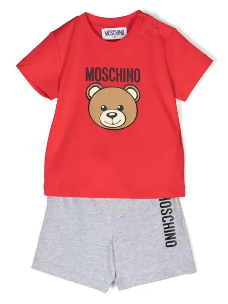 Komplet dresowy dziecięcy Moschino czerwony