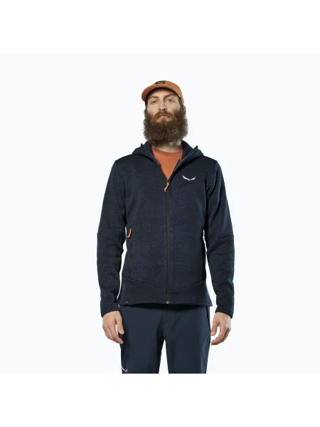 Bluză de trekking pentru bărbați Salewa Puez Rocca Polarlite Hood navy blazer