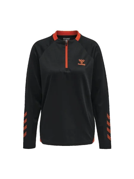 Hanorac Hummel de jumătate de fermoar negru