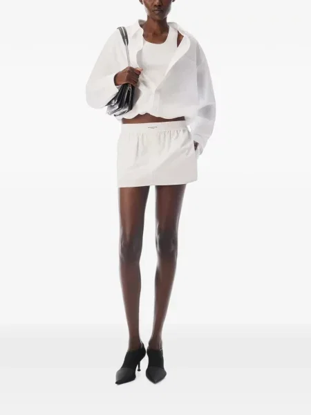 Decupat top Alexander Wang alb