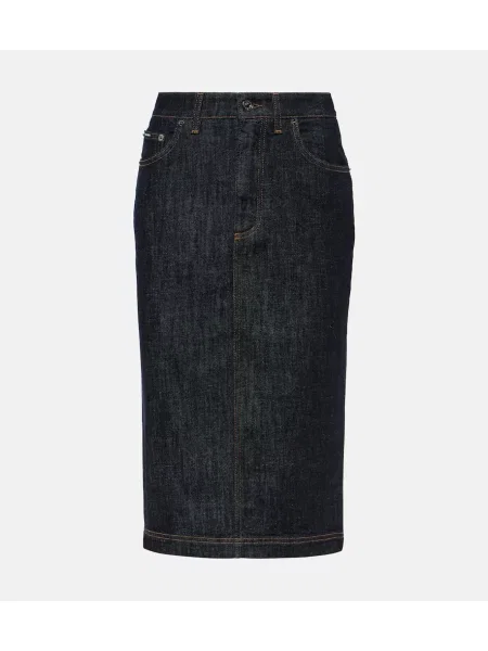 Osłona spódnica jeansowa Dolce&gabbana niebieska