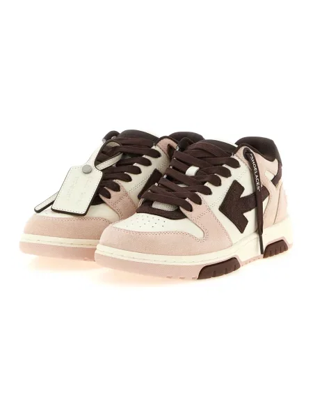 Sneakersy Off-white skórzane biznesowe białe