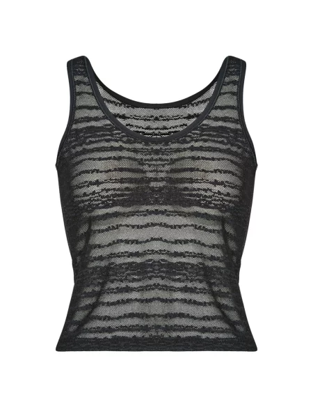 Majica Sloggi s čipko črna