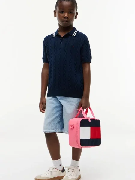Куфар Tommy Hilfiger розово