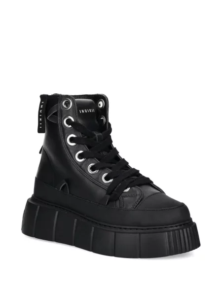 Sneakerși Inuikii din piele negru