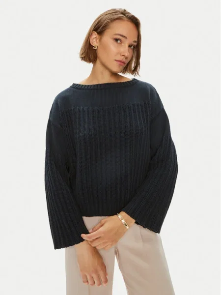 Weekend Max Mara Пуловер Spider тъмносин