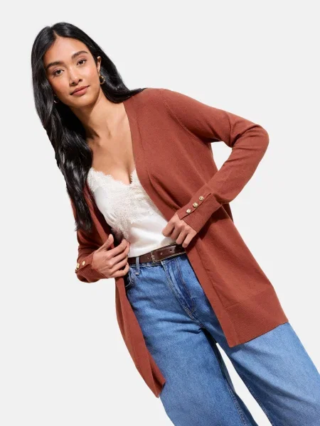 Friends Like These Geacă tricotată ruginiu maro