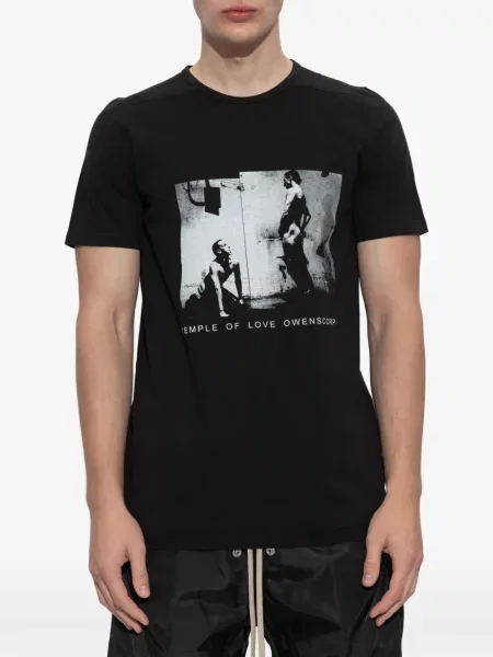 Tricou Rick Owens Drkshdw scurt negru