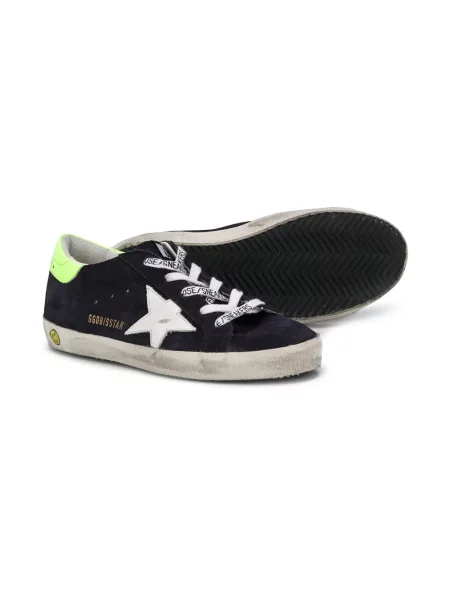 Sneakersy dziecięce Golden Goose Superstar niebieskie