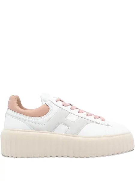 Sneakerși Hogan cu platformă alb
