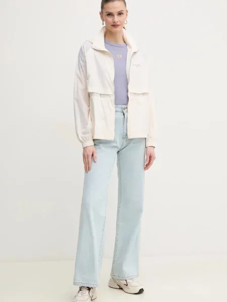 Kratka majica Calvin Klein Jeans vijolična