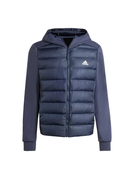 Kurtka Essentials Hybrid Dow Hooded niebieska