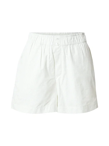 ONLY Pantaloni ONLFILUCCA verde pastel alb