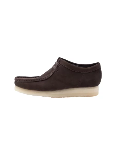 Clarks Originals Mokasíny Wallabee tmavohnedá