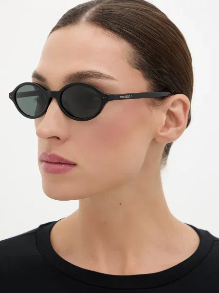 Jimmy Choo Okulary Przeciwsłoneczne schwarz czarne