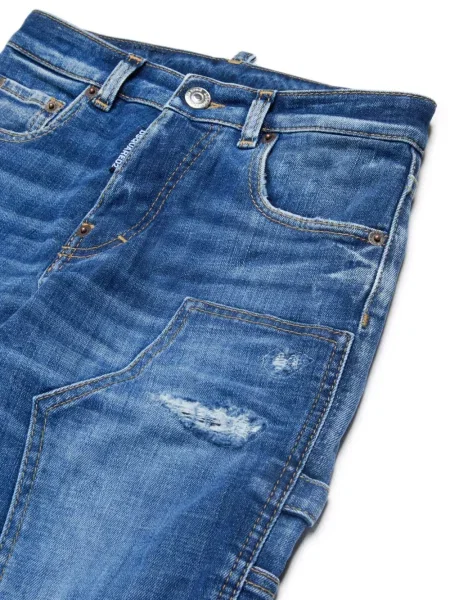 Jeansy dziecięce Dsquared2 niebieskie