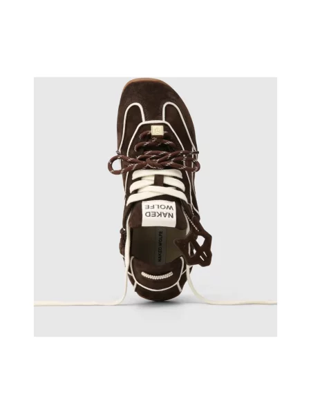 Sneakersy Naked Wolfe zamszowe brązowe