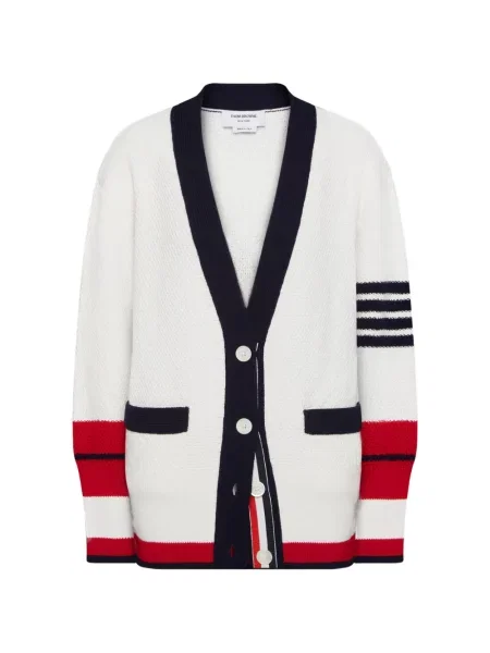 Cardigan Thom Browne tenis alb