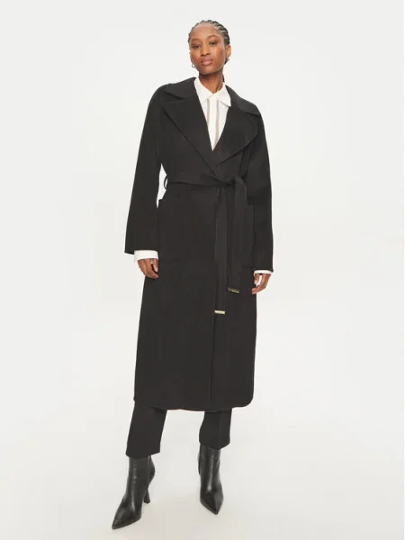 MICHAEL Michael Kors Palton de lână negru