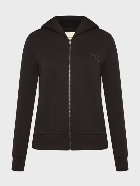 Атласне худі Calvin Klein чорне