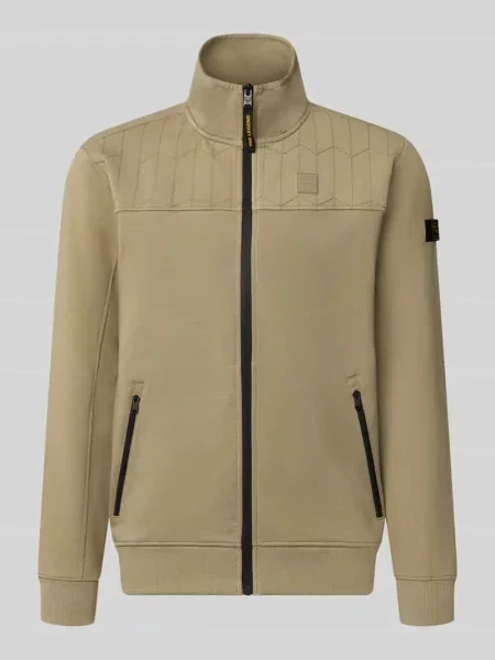 Bluza rozpinana z naszywkami z logo i stójką Pme Legend