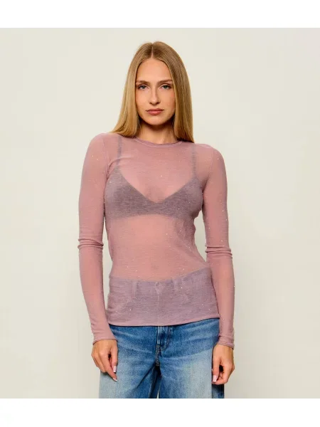 Pinko De lână bluză Pico roz