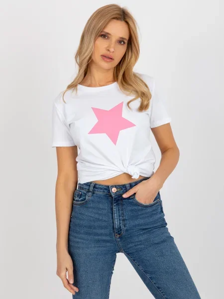 Tricou Fashionhunters alb