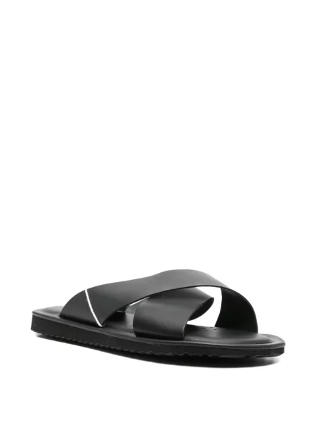 Sandale Geox din piele cu bretele negru