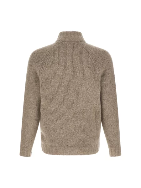 Kardigan Brunello Cucinelli z kaszmiru beżowy