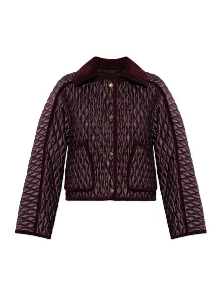 Kurtka Burberry pikowana czerwona