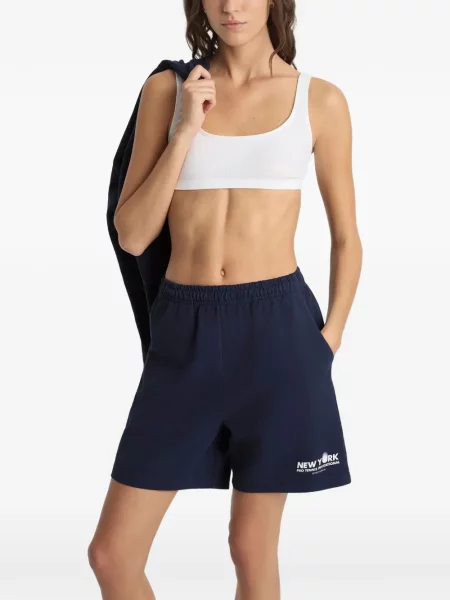 Шорти Sporty & Rich с принт синьо