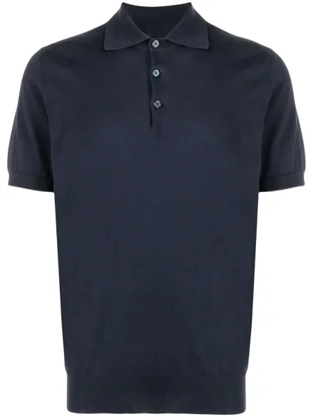 Polo Brunello Cucinelli tricotate albastru