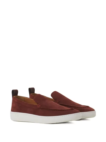 Sneakerși Lanvin din piele de căprioară maro