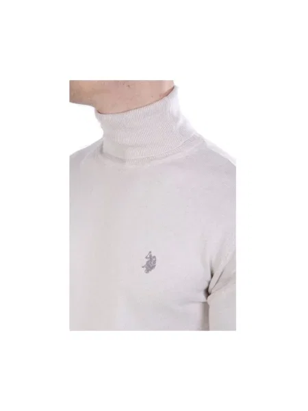 Sweter z golfem U.s Polo Assn. do golfa biały