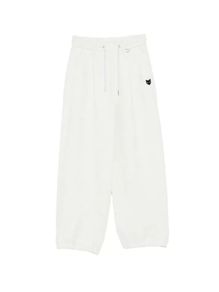 Běžecké kalhoty Songzio se záplatami šedé